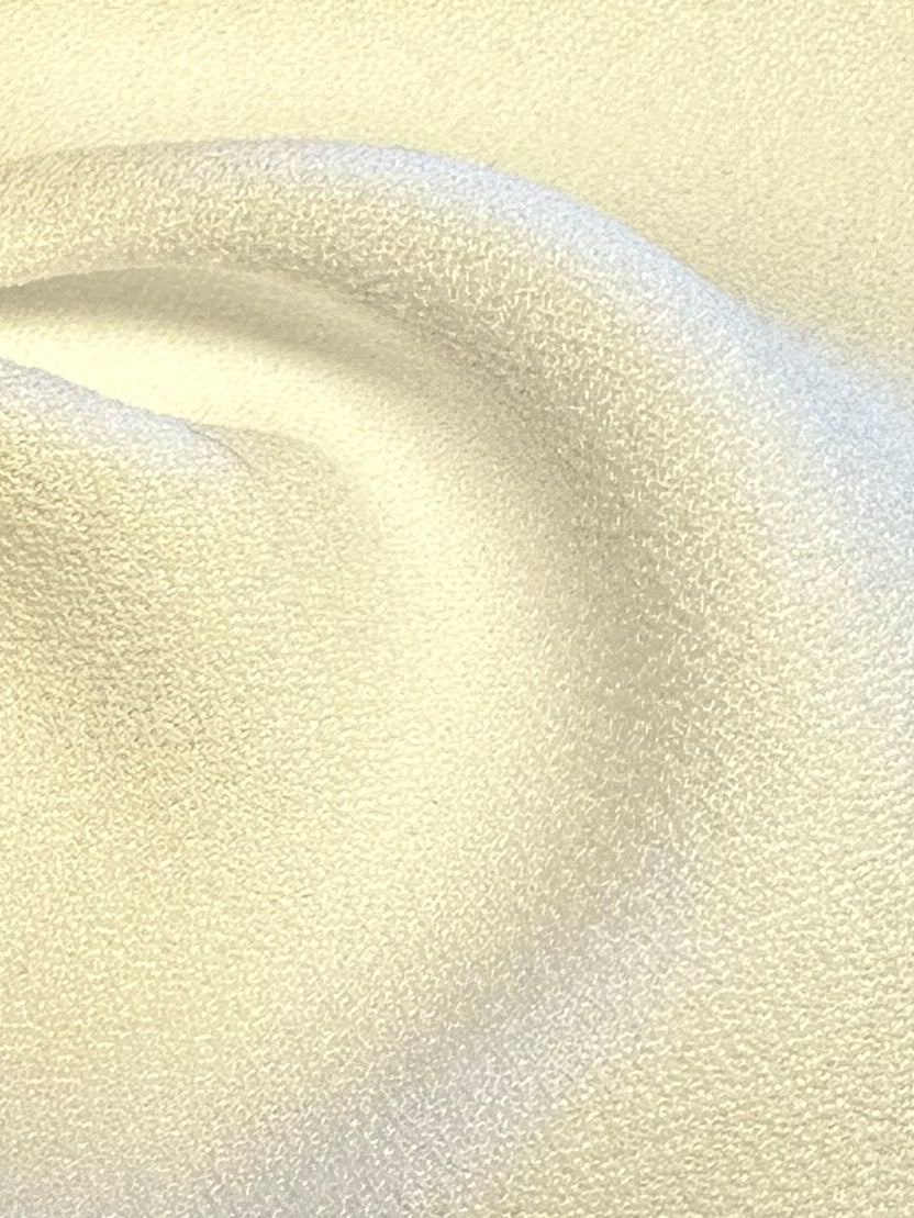 Ivory Polyester Satin Backed Crepe - Nostalgic