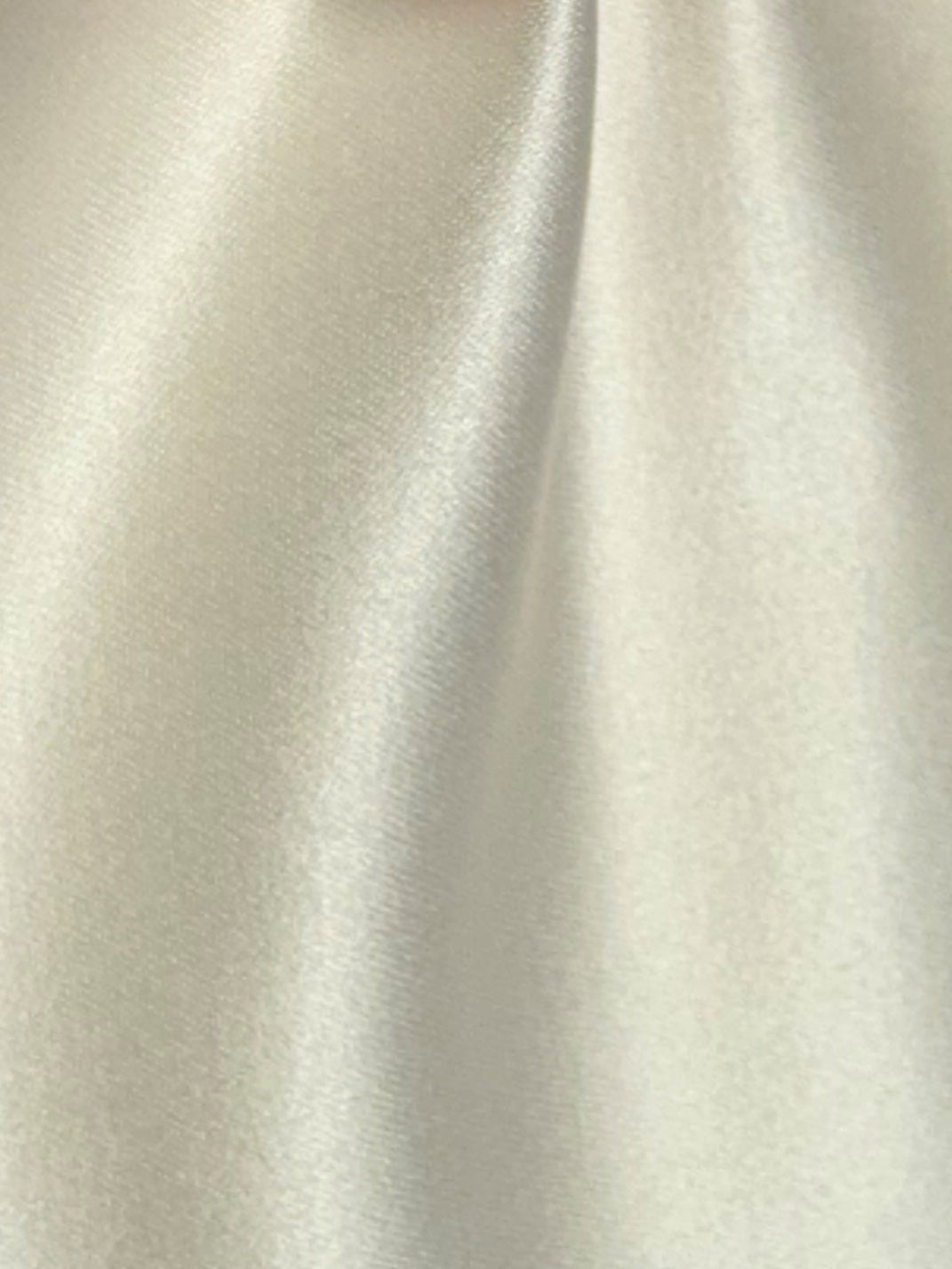 Ivory Polyester Satin - Classique