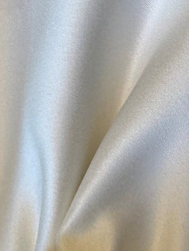 Ivory Polyester Satin - Mystique