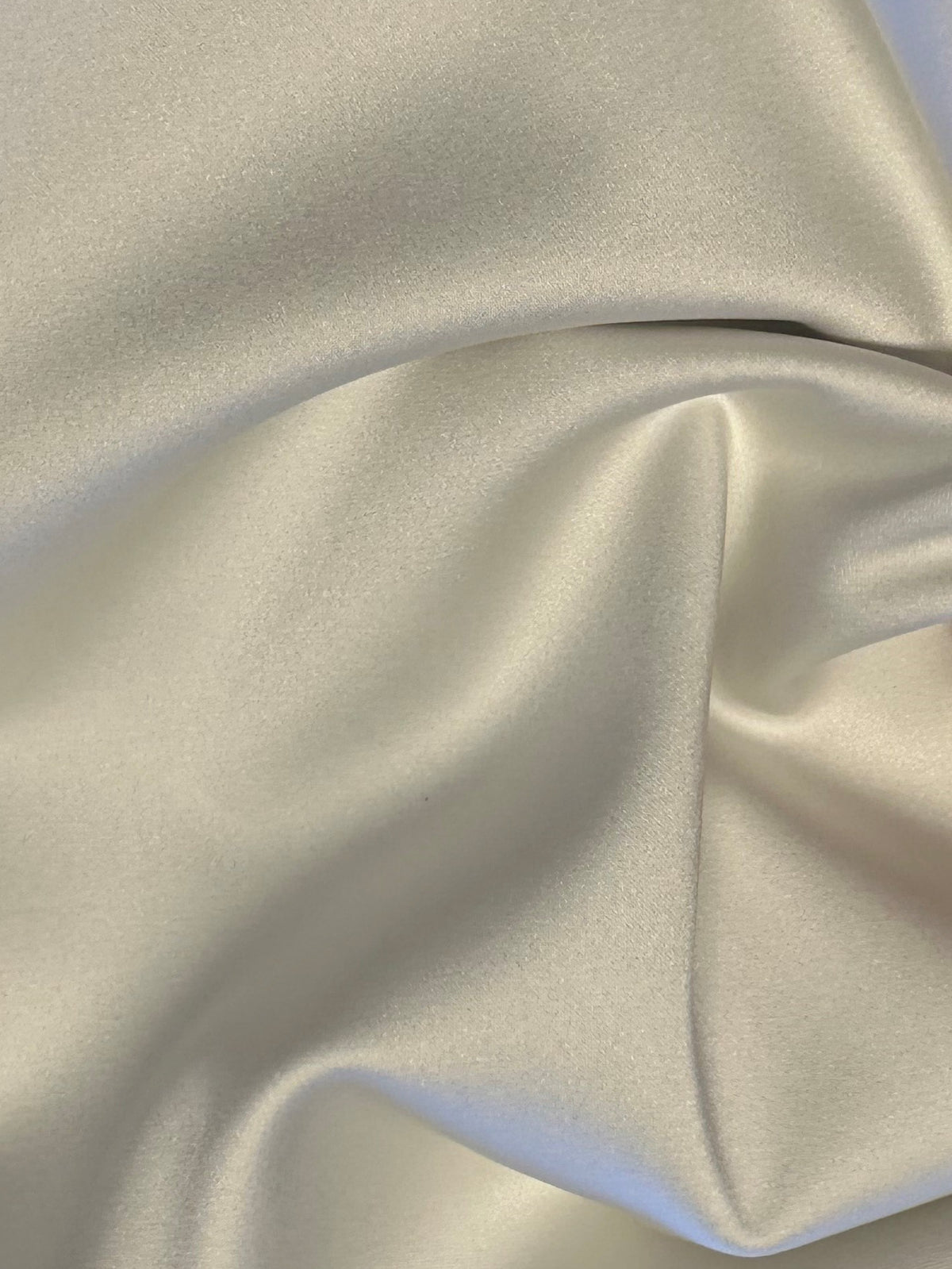 Ivory Polyester Stretch Satin - Estonia