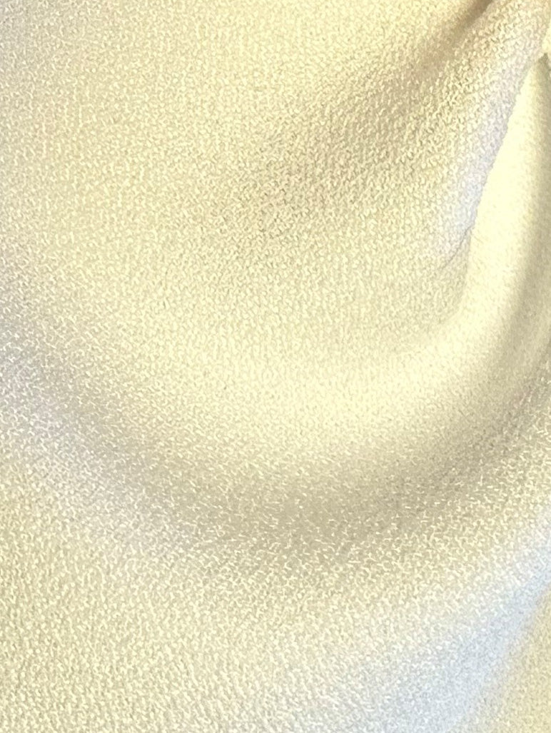 Ivory Polyester Satin Backed Crepe - Nostalgic