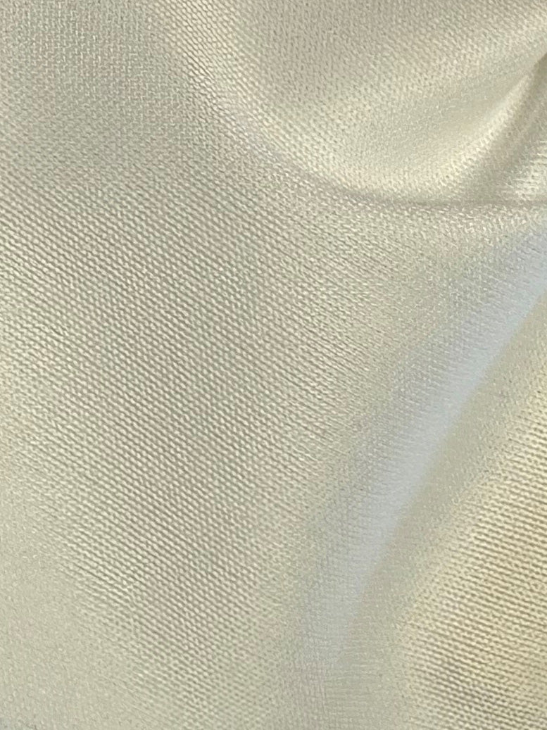 Ivory Knitted Polyester Lining Fabric - Libra