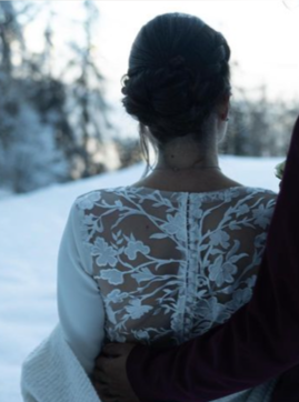 Ivory Embroidered Lace - Janine