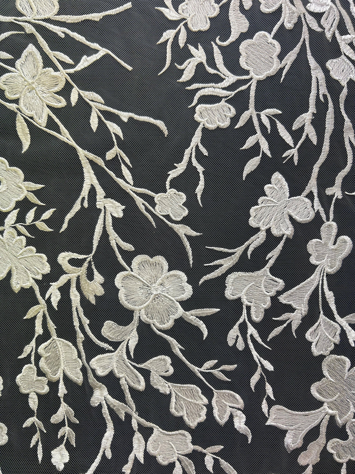 Ivory Embroidered Lace - Janine