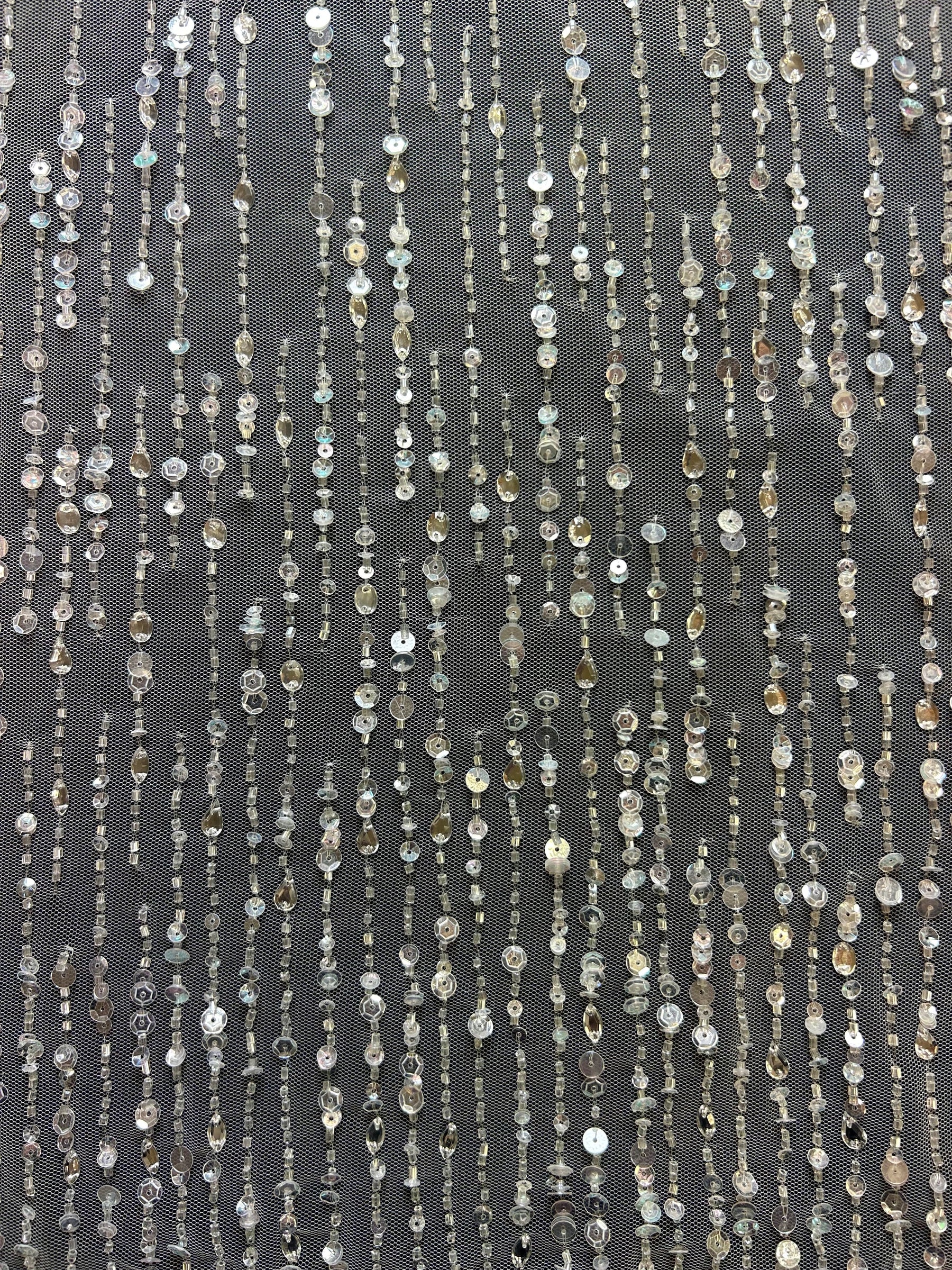 Ivory Sequin Bridal Lace - Jazzlyn