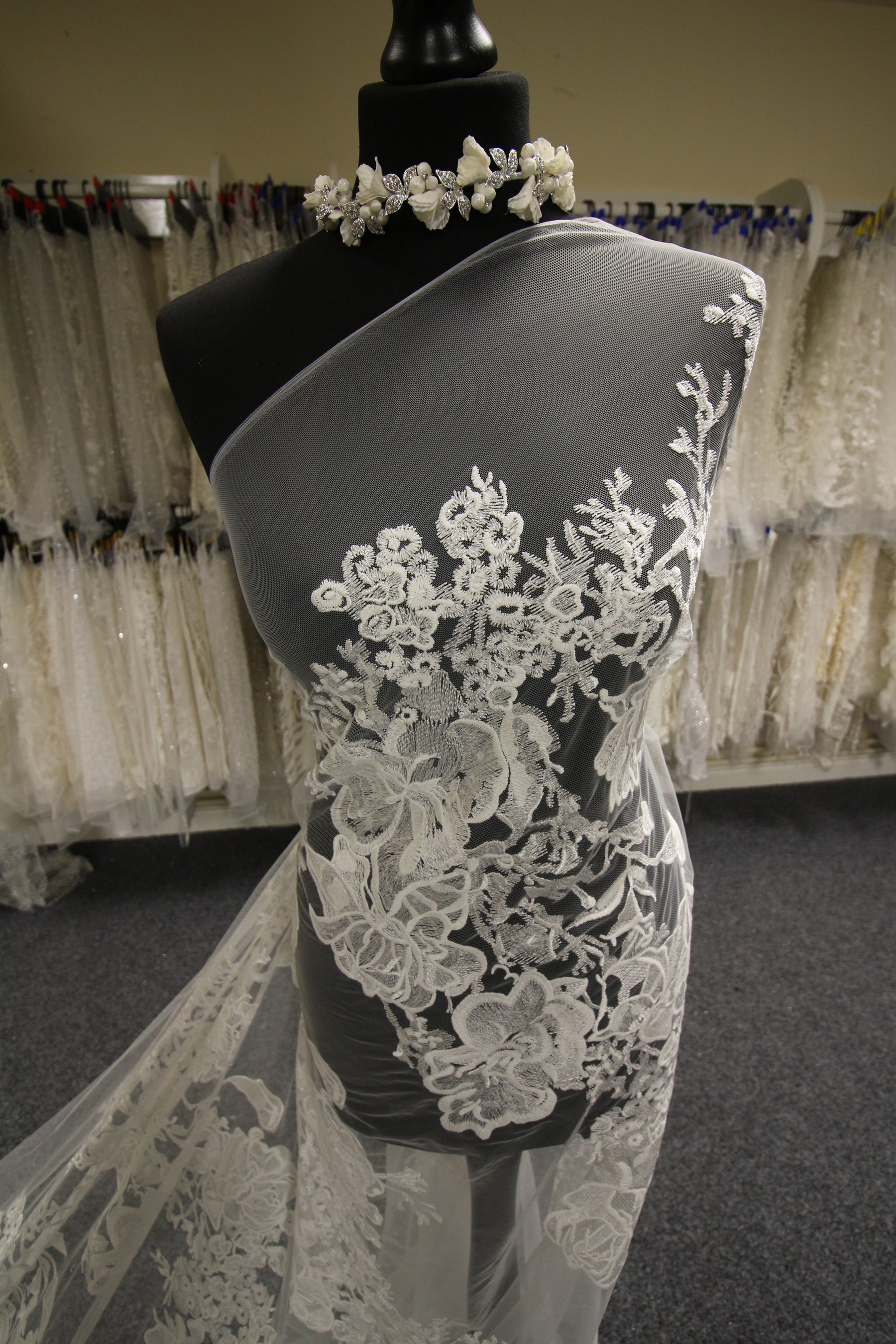 Ivory Floral Lace - Josephine