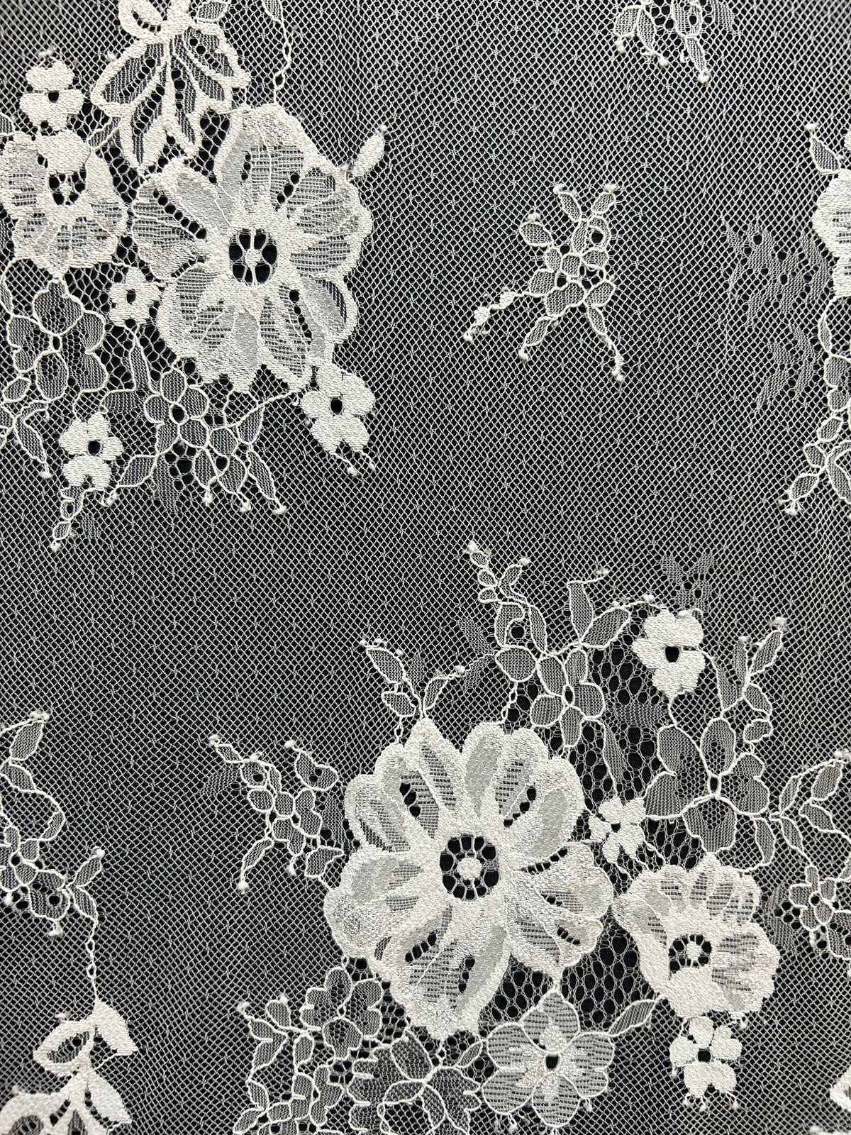 Ivory Lightweight Raschel Lace - Kasiana