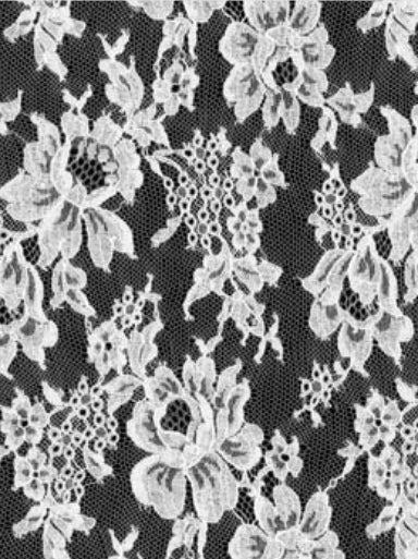 Ivory Sparkle French Lace - LA2016