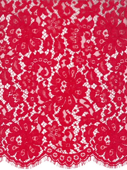 Red Chantilly Lace - LA4001