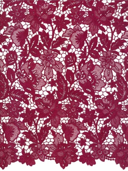 Light Wine Guipure Lace - LB2013