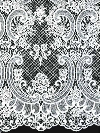 Ivory Sequin Guipure Lace - LB4002