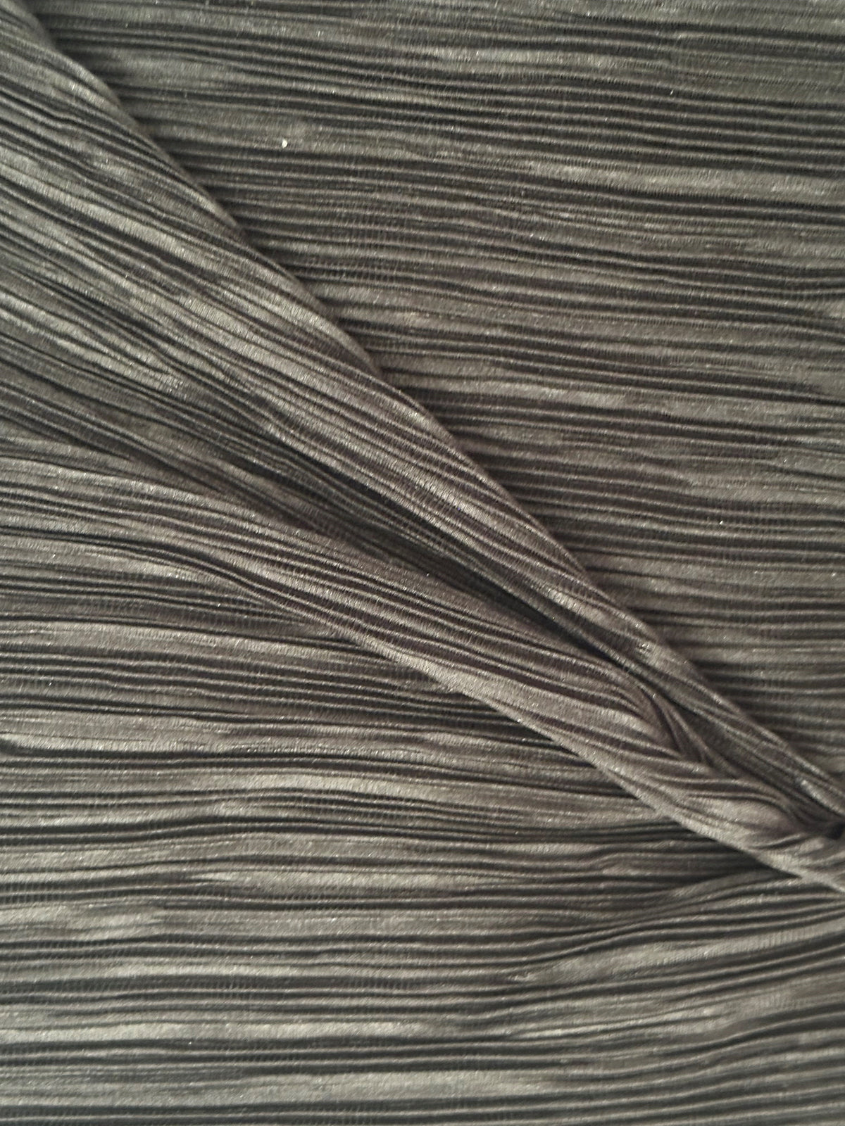 Black Pleated Polyester Fabric - Leeway