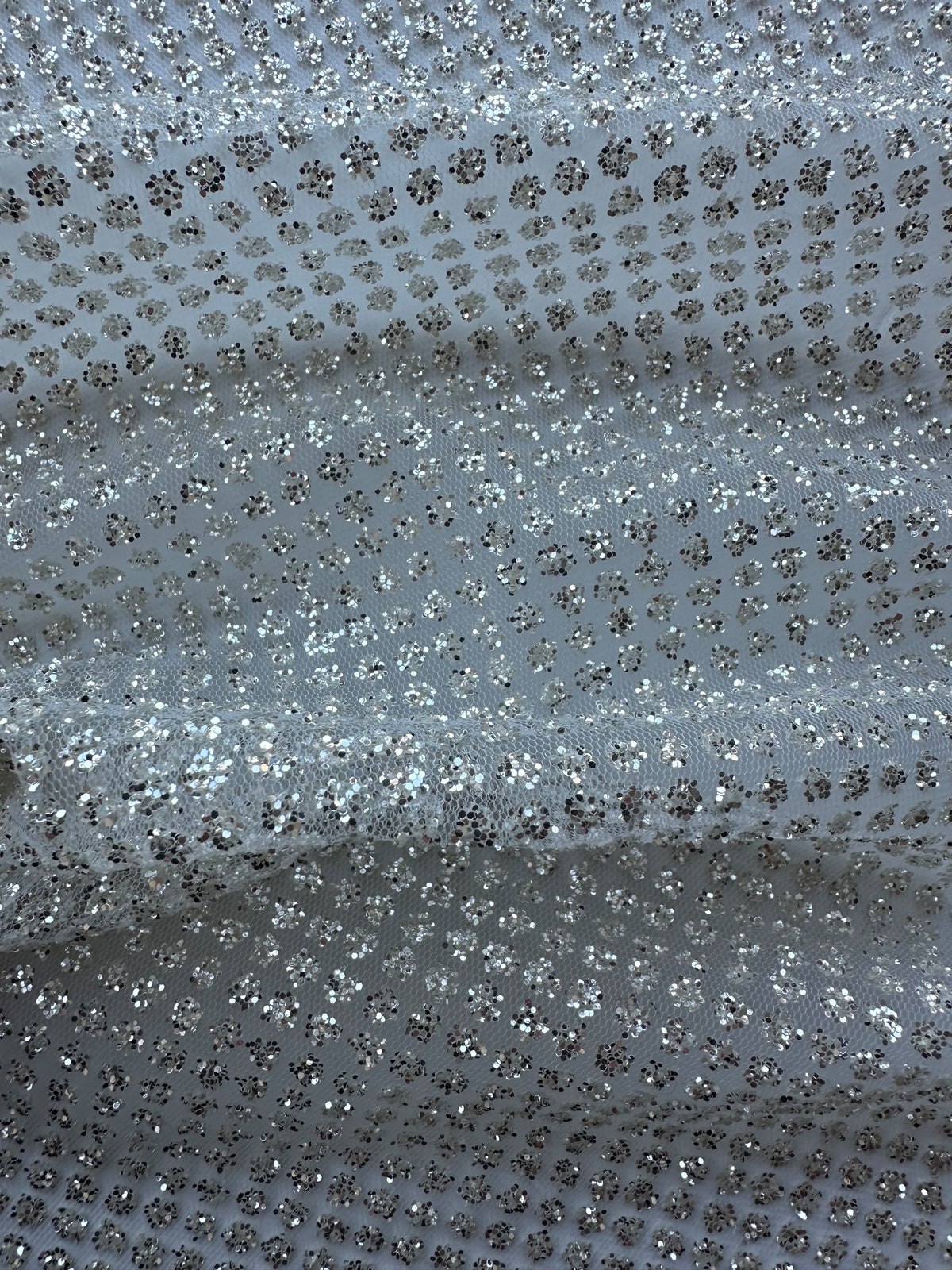 Ivory Glitter Tulle - Leigh