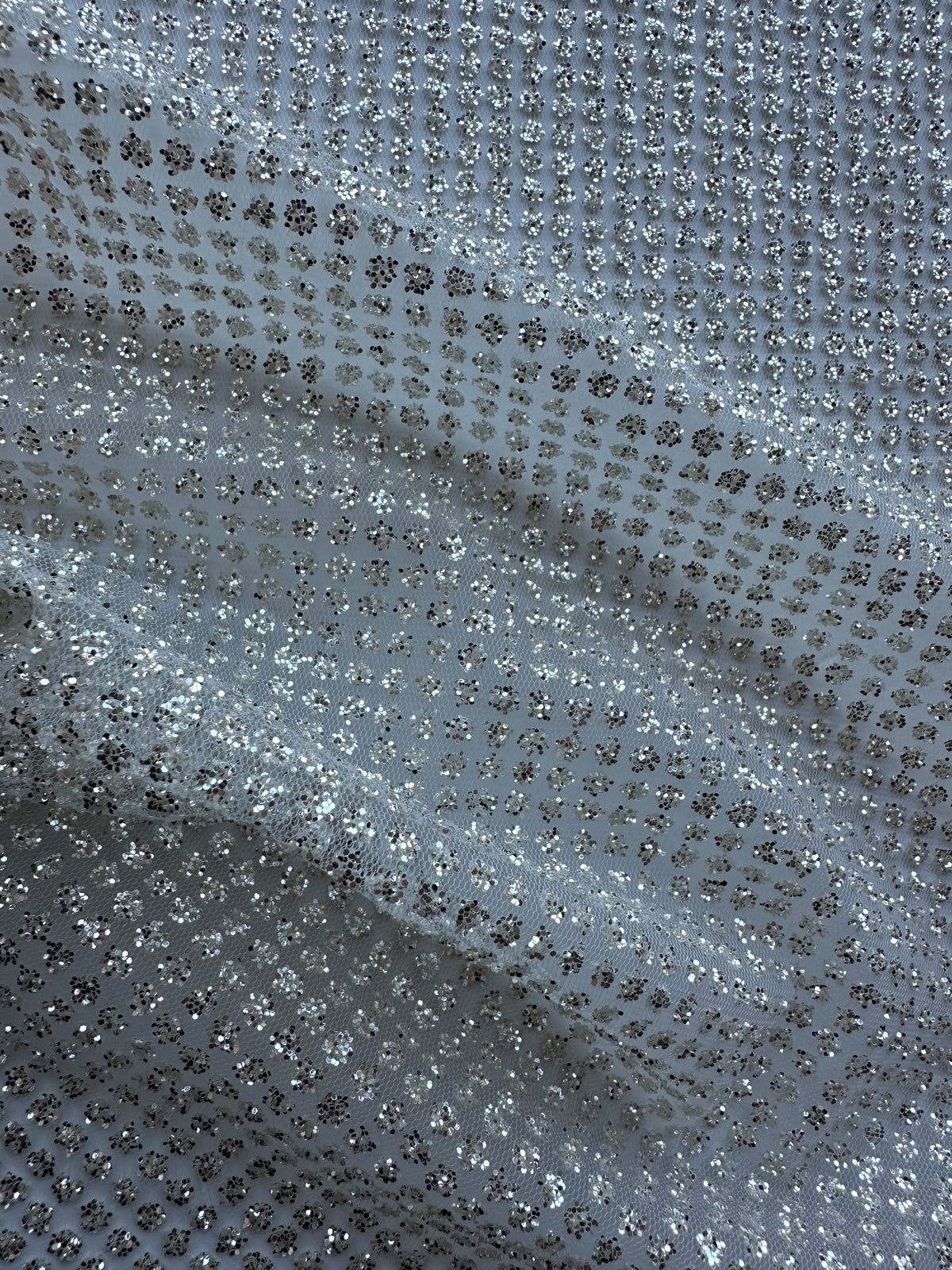 Ivory Glitter Tulle - Leigh