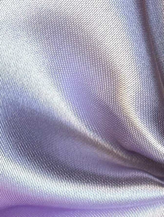 Lilac Polyester Satin - Flamenco