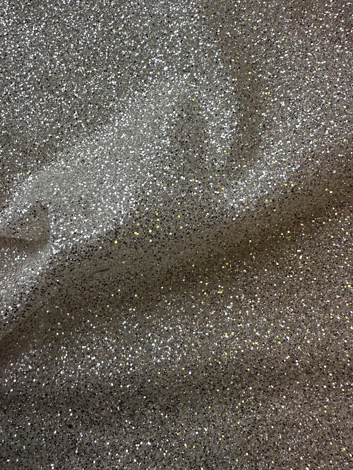 Ivory Glitter Tulle - Lax