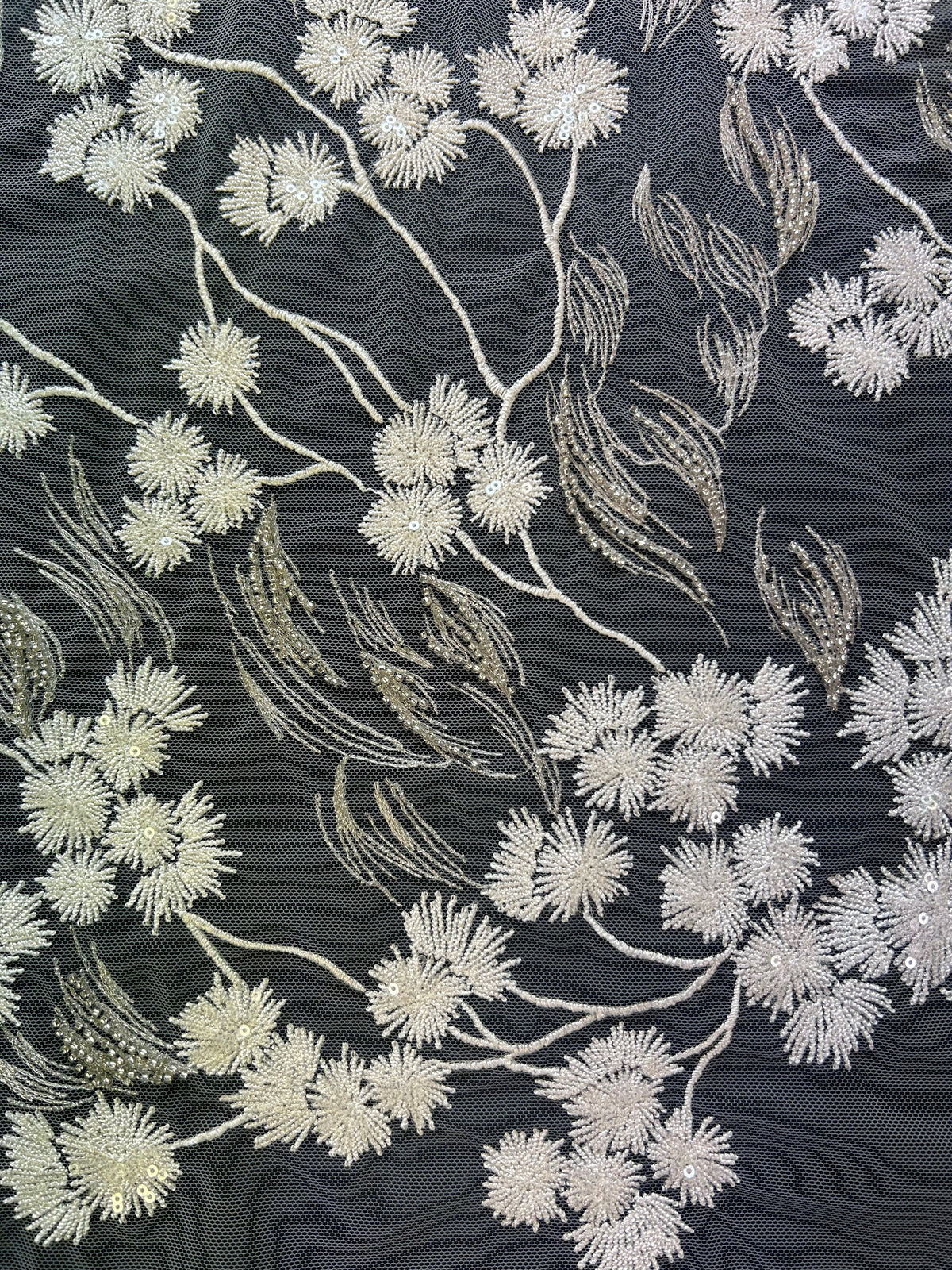 Ivory Embroidered Lace – Loretta