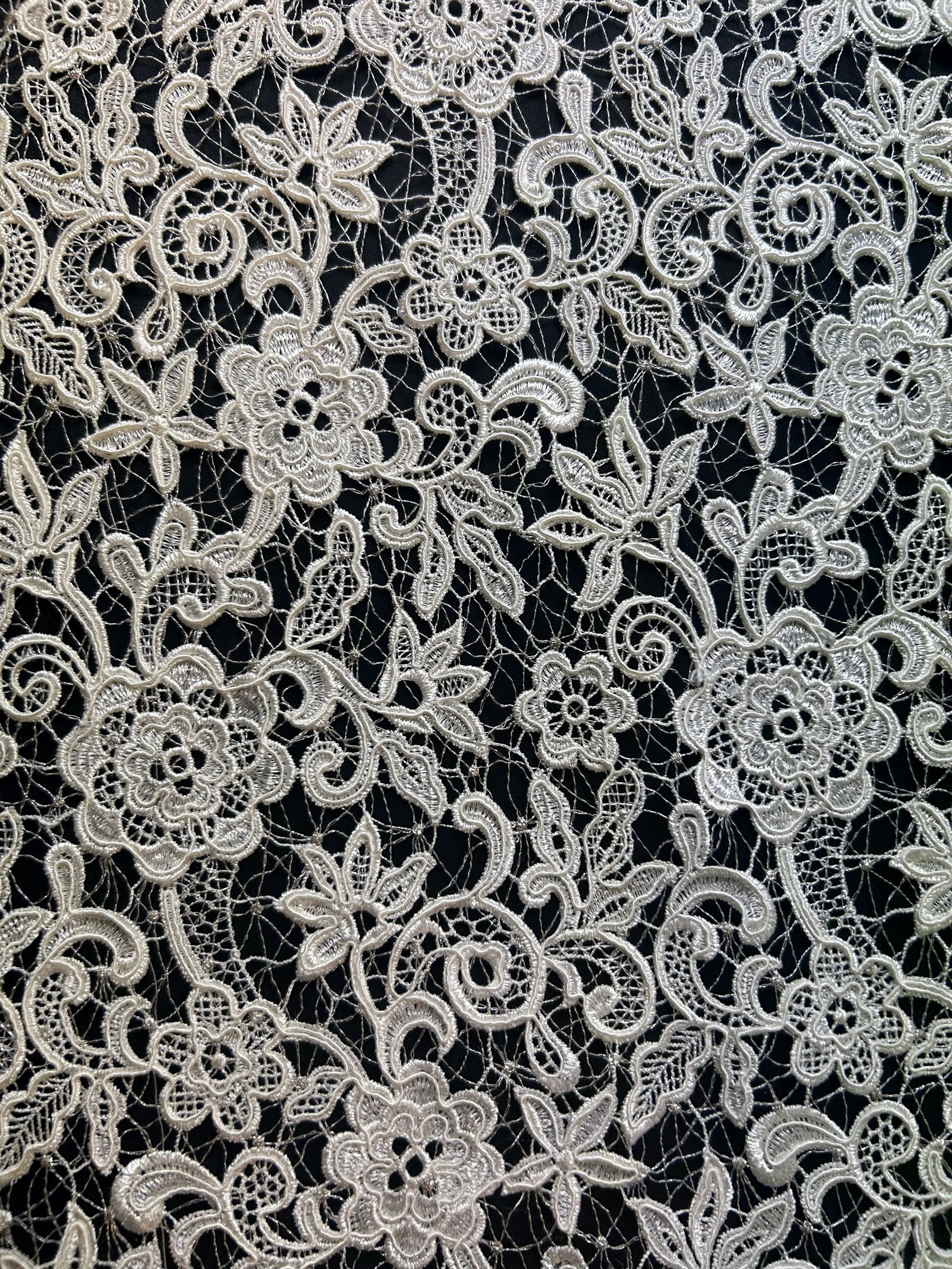 Ivory Guipure Lace - Lucy