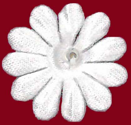 Pale Ivory Satin Flowers - M12 (Bag of 144)