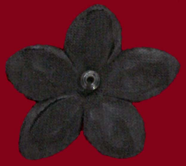 Black Satin Flowers - M13 (Bag of 144)