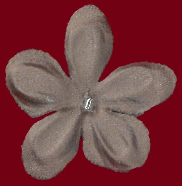 Mid Cocoa Satin Flowers - M13 (Bag of 144)