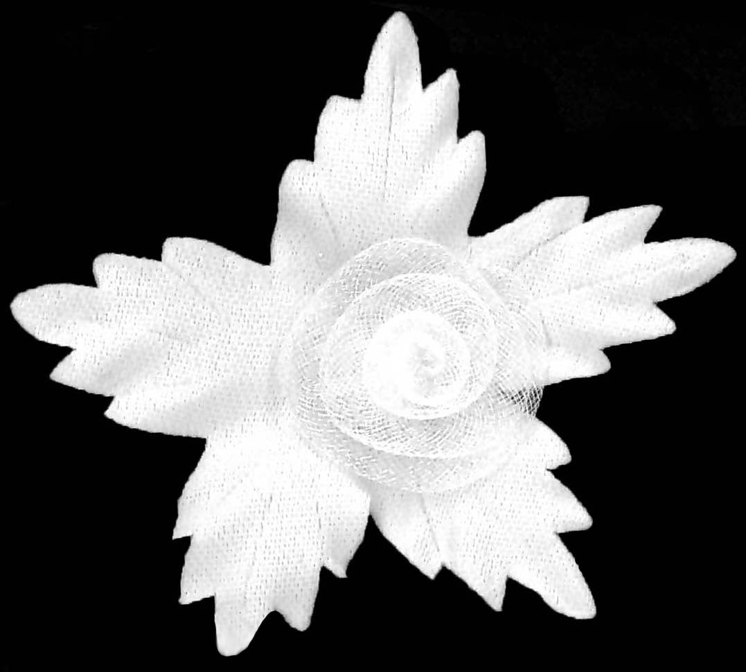 Ivory Laser Cut 3D Flowers - M17 (Bag of 50)