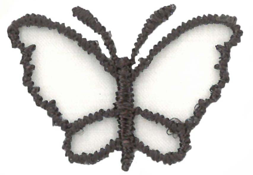 Chocolate Butterfly Applique - M1
