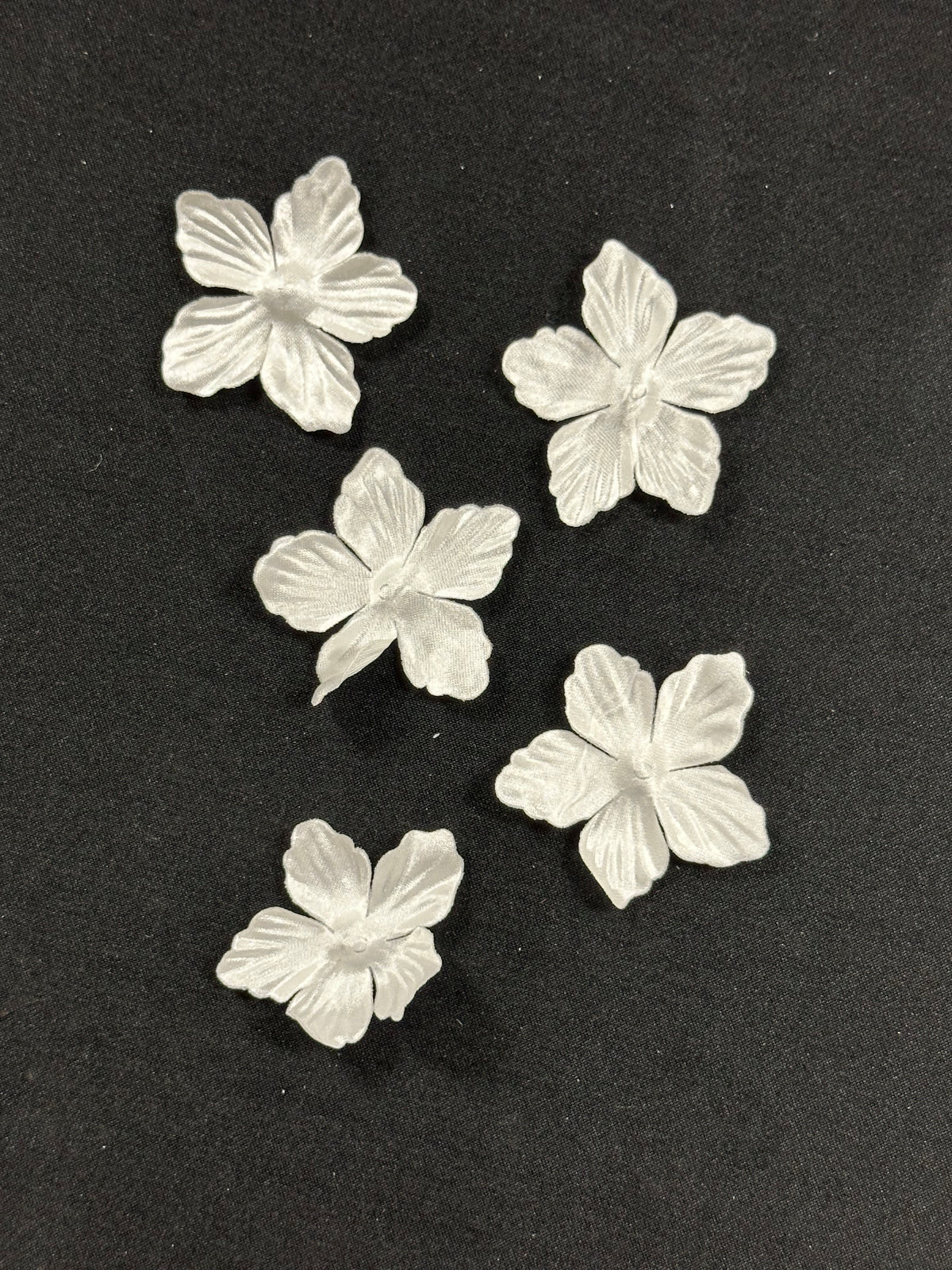 Pale Ivory 5 Petal Flowers - MM0030 (Bag of 144)