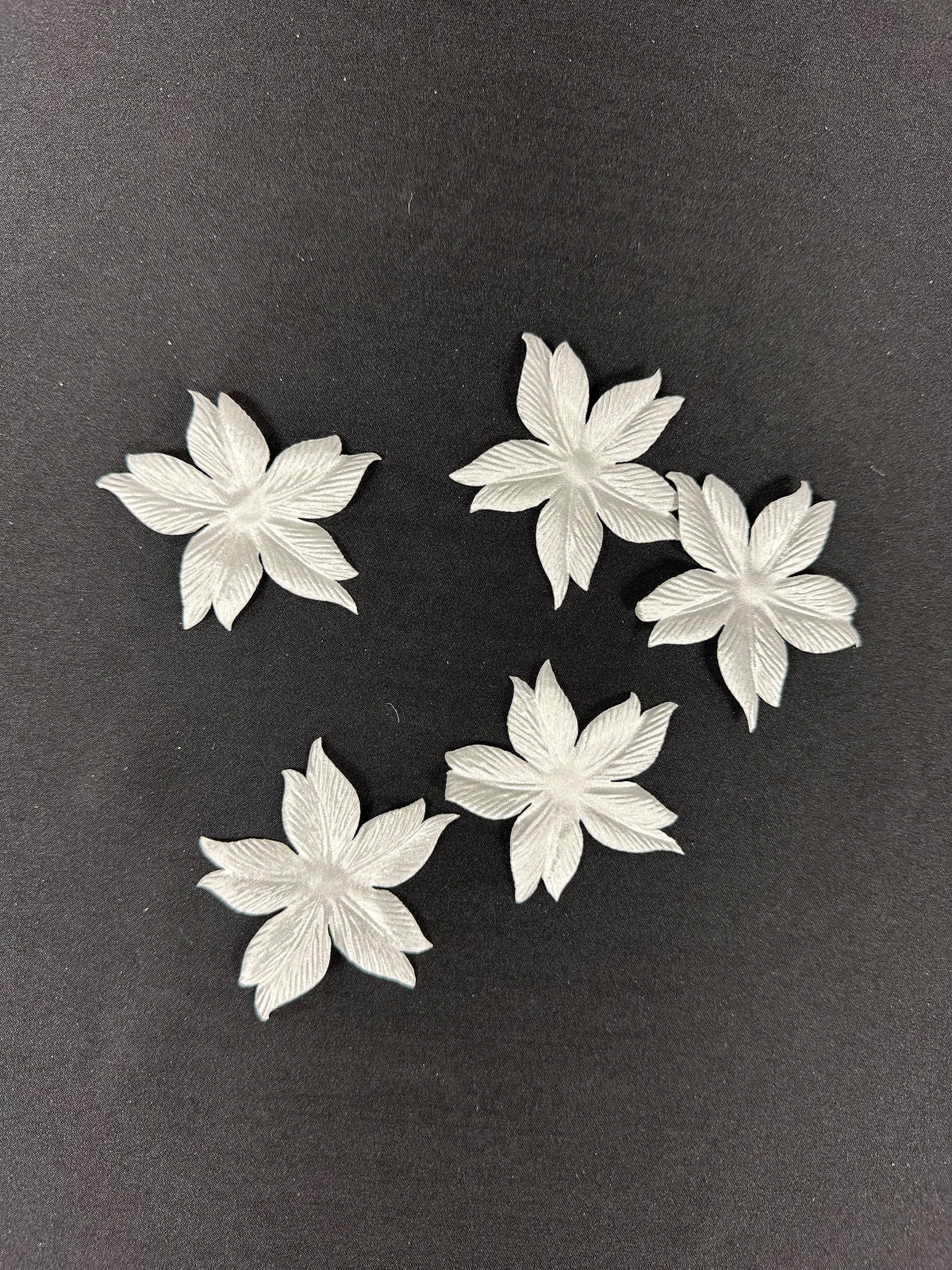 Pale Ivory Eco 6 Petal Flowers - MM0034 (Bag of 144)