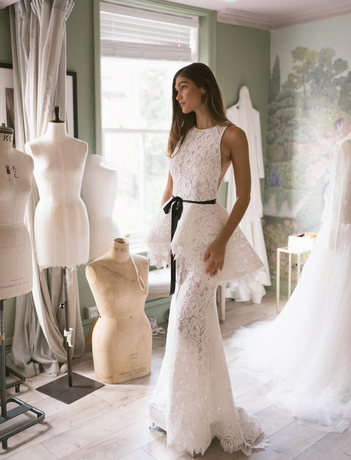 Ivory Corded Raschel Lace - Maggie