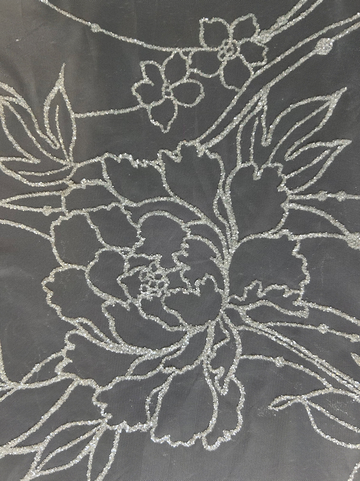 Ivory Glitter Lace - Marlene