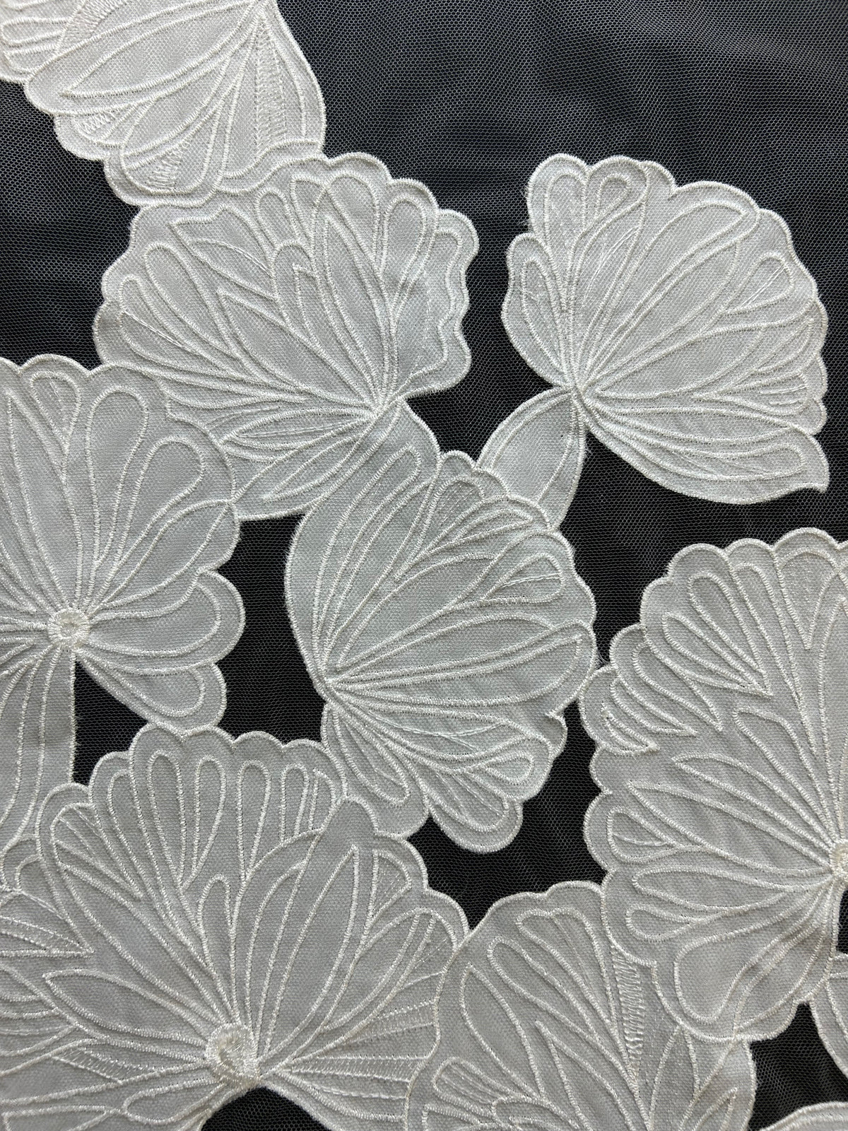 Ivory Embroidered Lace - Martelini