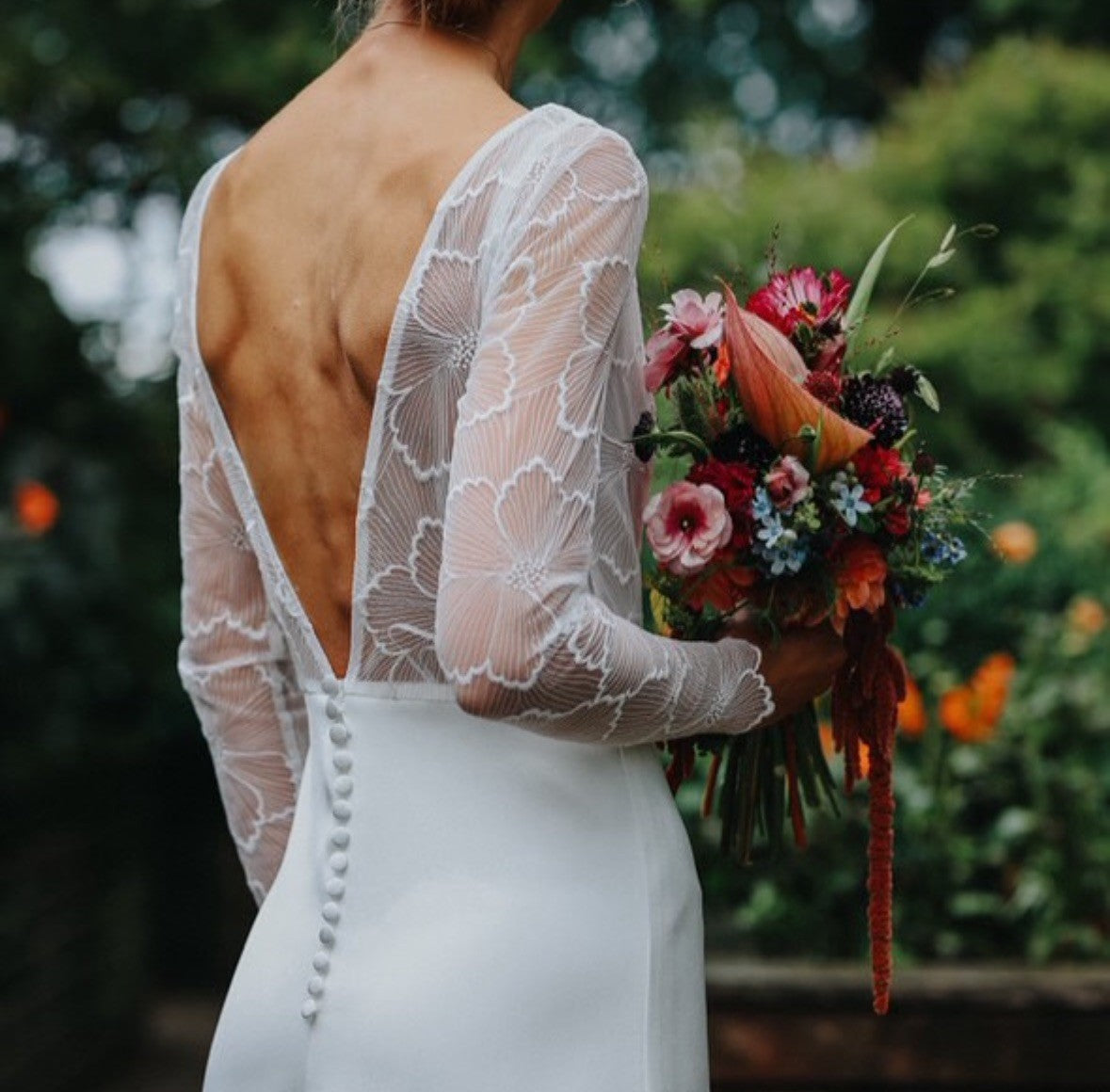Ivory Embroidered Lace - Monique