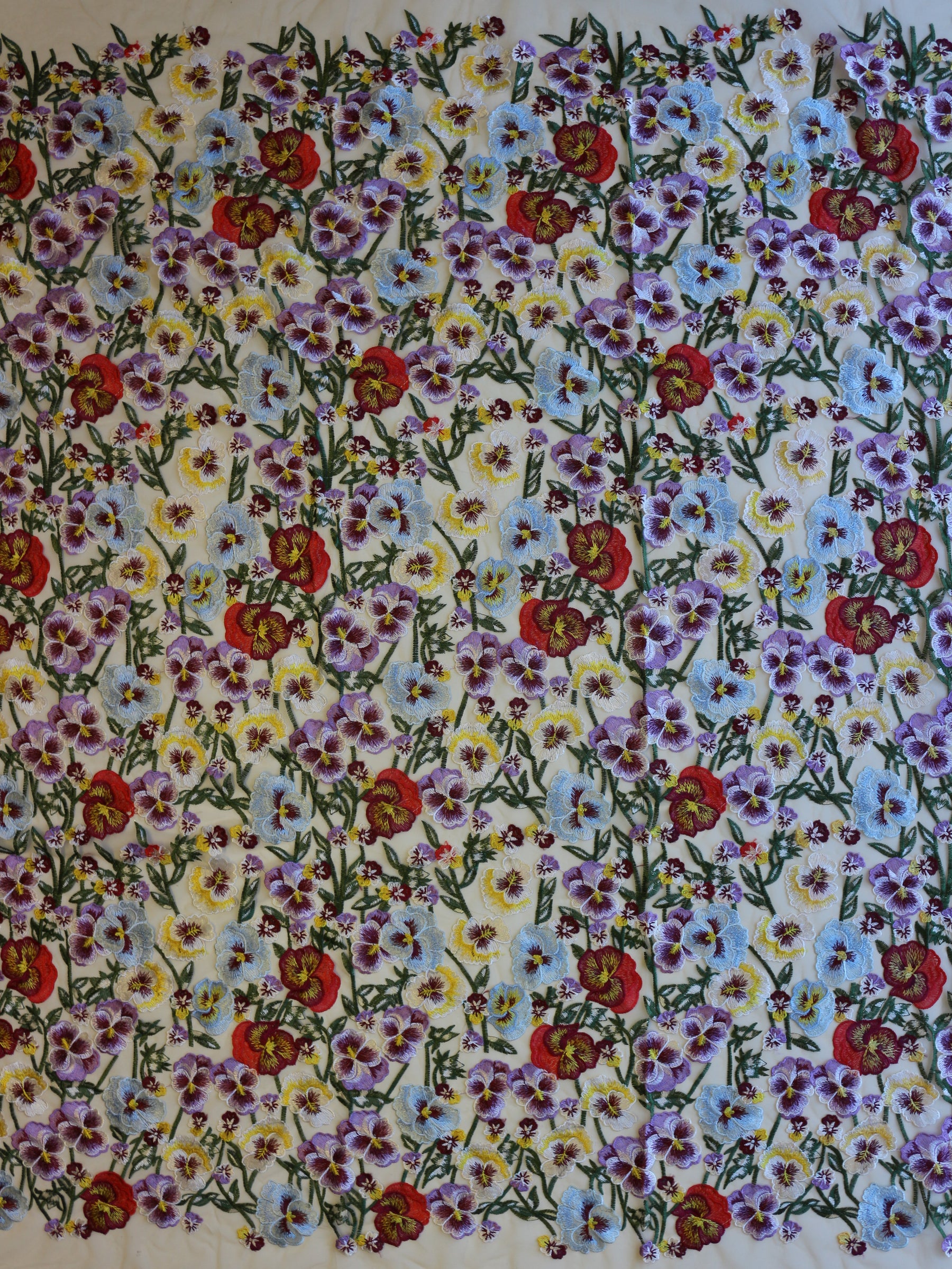 Multi-colored Embroidered Lace - Cody