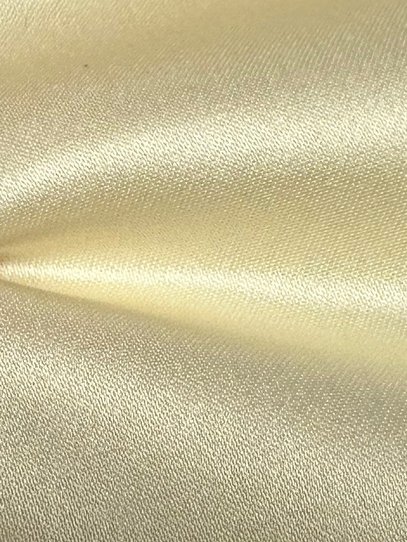 Mustard Polyester Satin - Classique