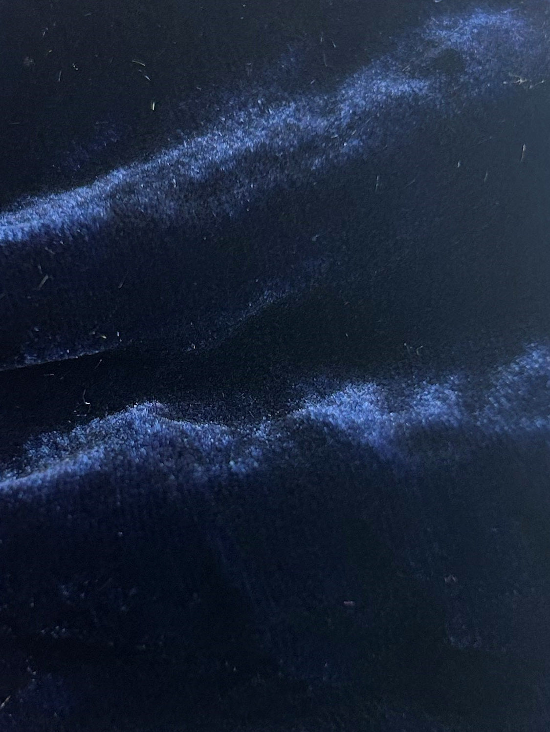 Navy Blue Silk Velvet - Vogue