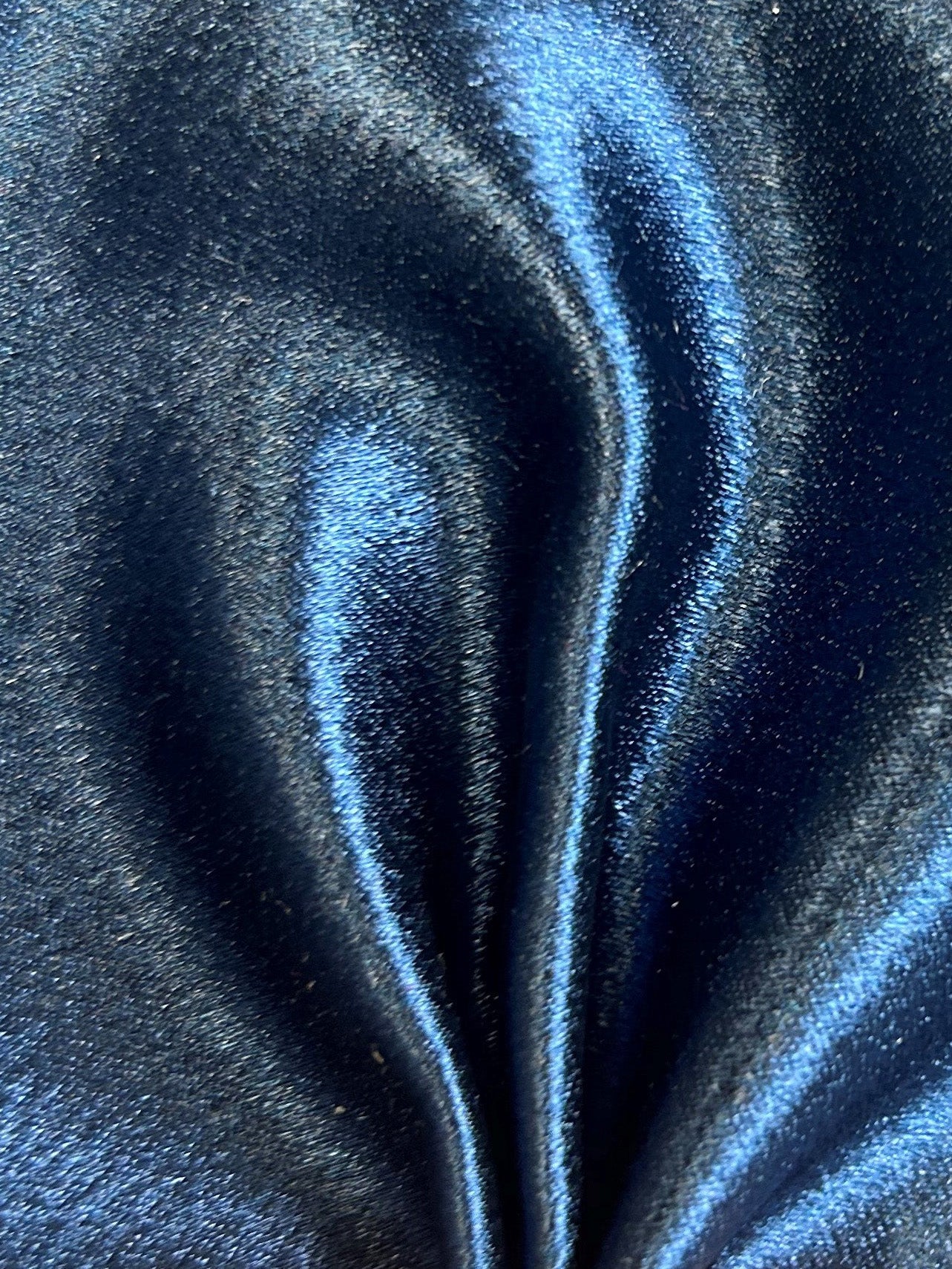 navy blue material for dresses Navy Blue Polyester Crepe Back Satin