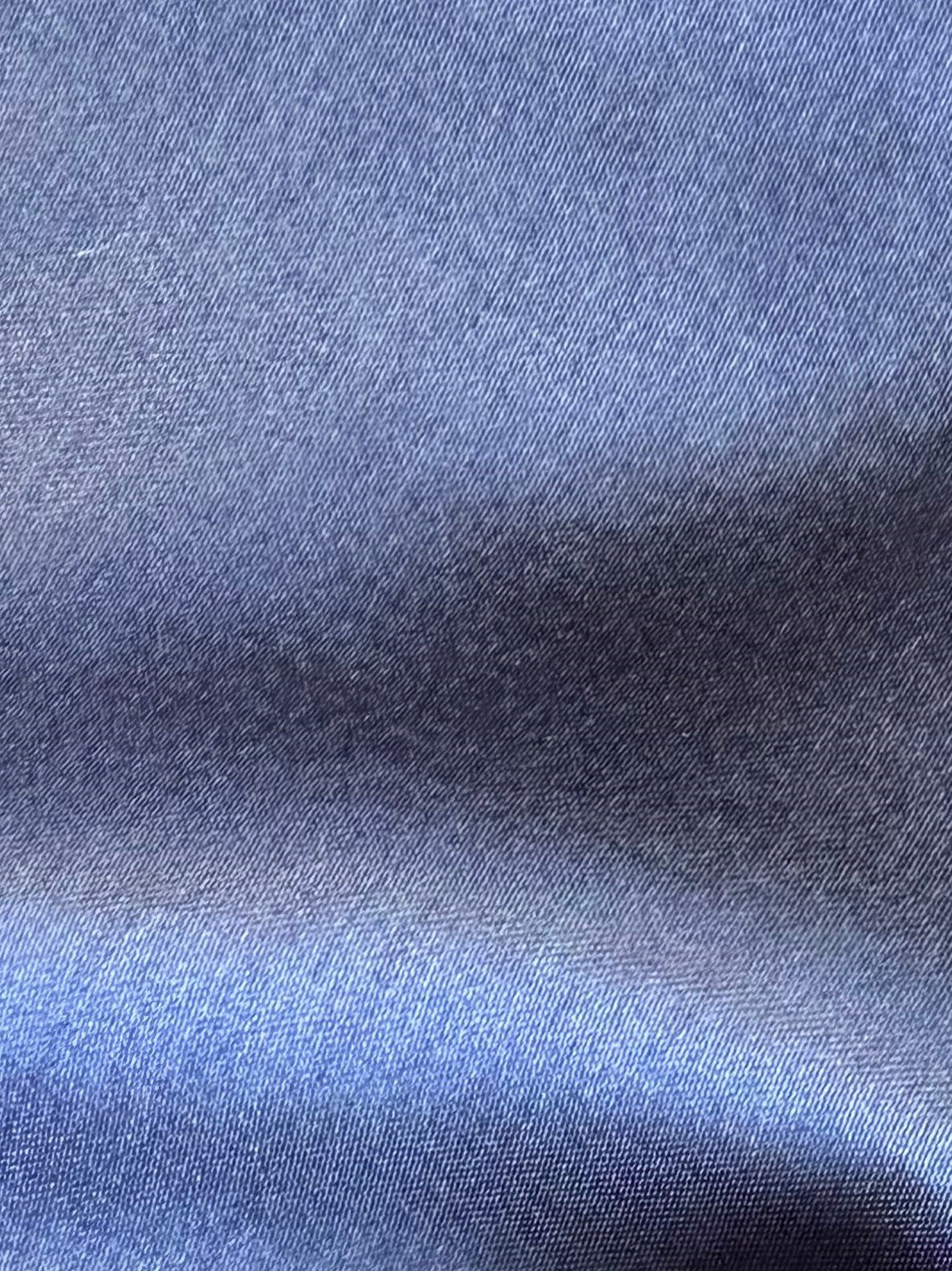 Navy Polyester Satin - Flamenco