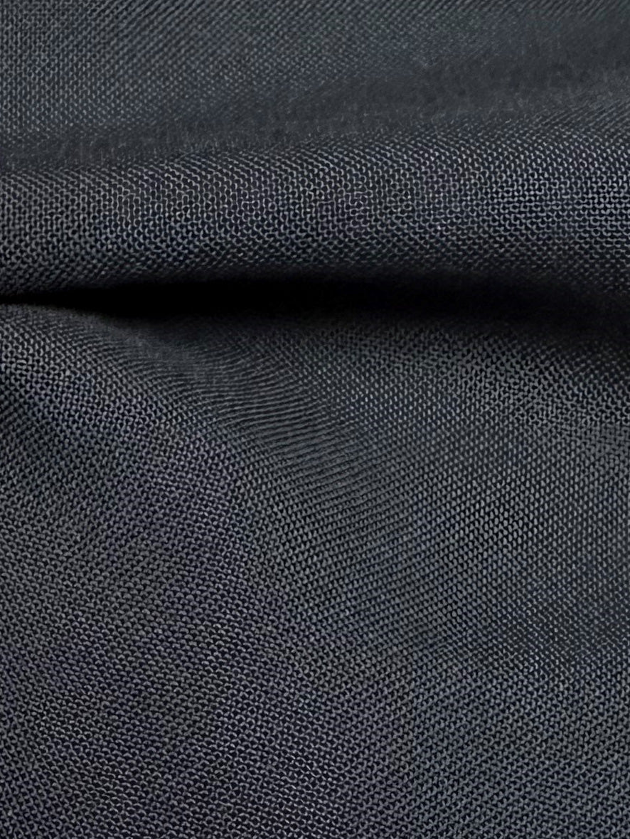 Navy Bamboo Poplin - Panda