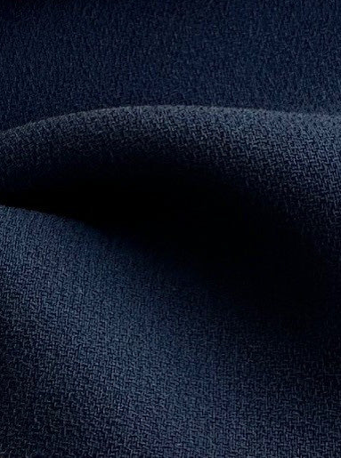 Navy Polyester Crepe - Prestige (CF)
