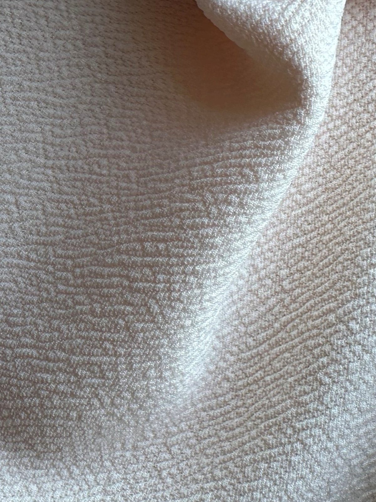 Nude Blush Stretch Polyester Heavy Crepe - Spain