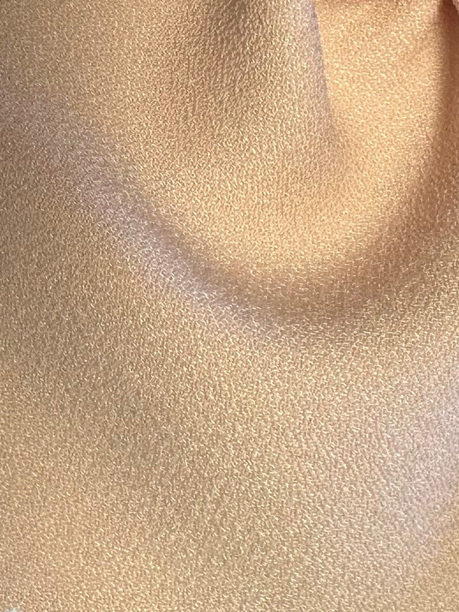 Nude Blush Polyester Satin Backed Crepe - Nostalgic