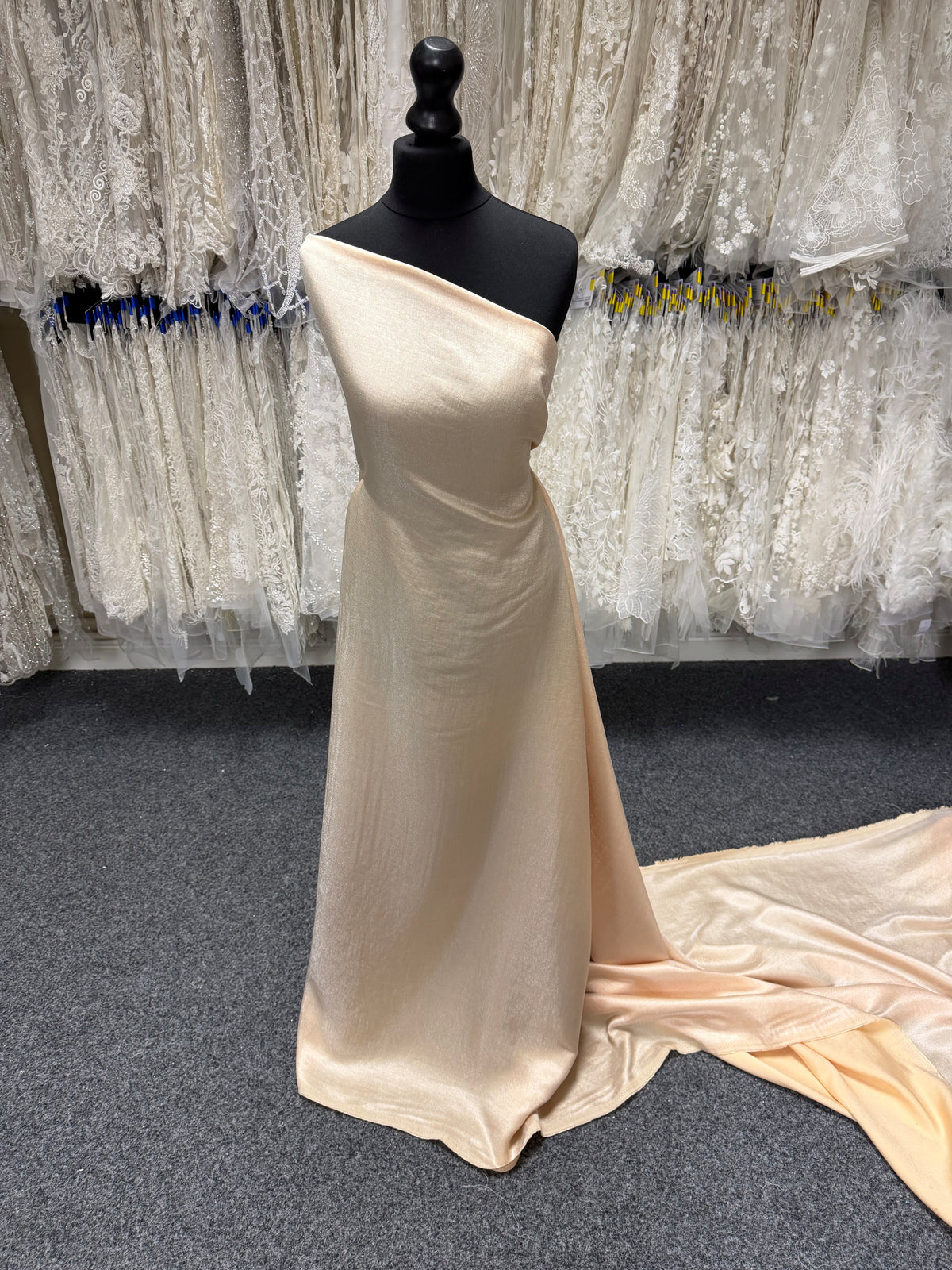 Nude Viscose Blend Fabric - Ferrari