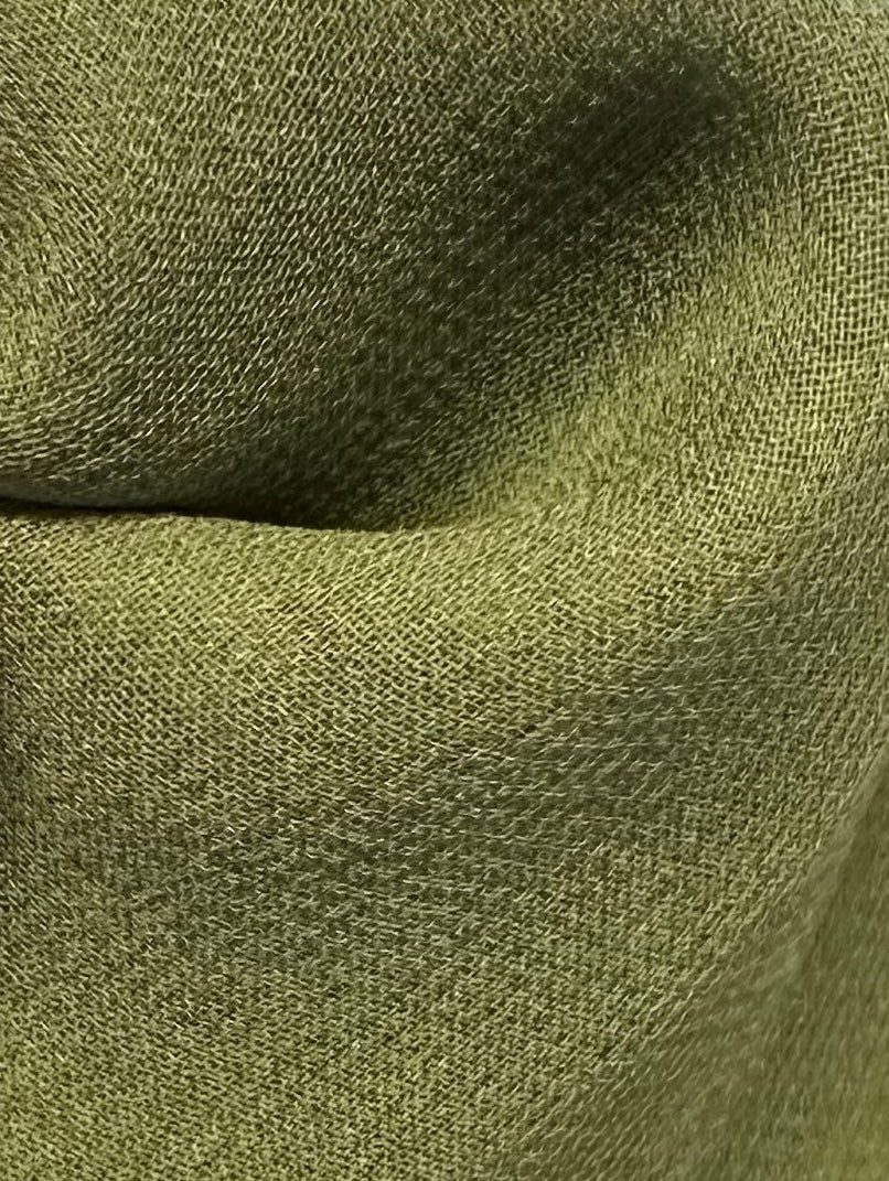 Olive Silk Chiffon - Tempest