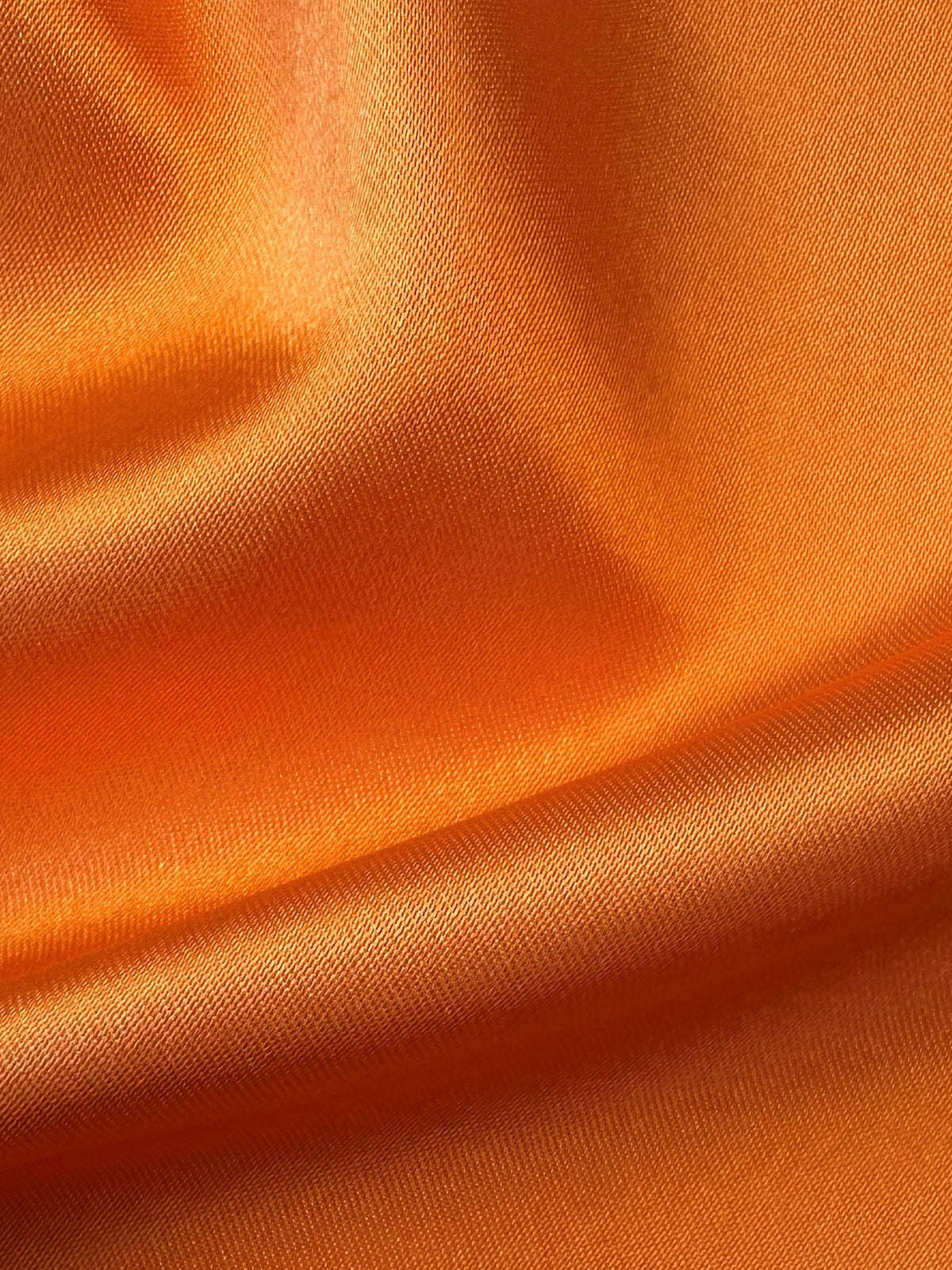 Orange Polyester Satin - Flamenco
