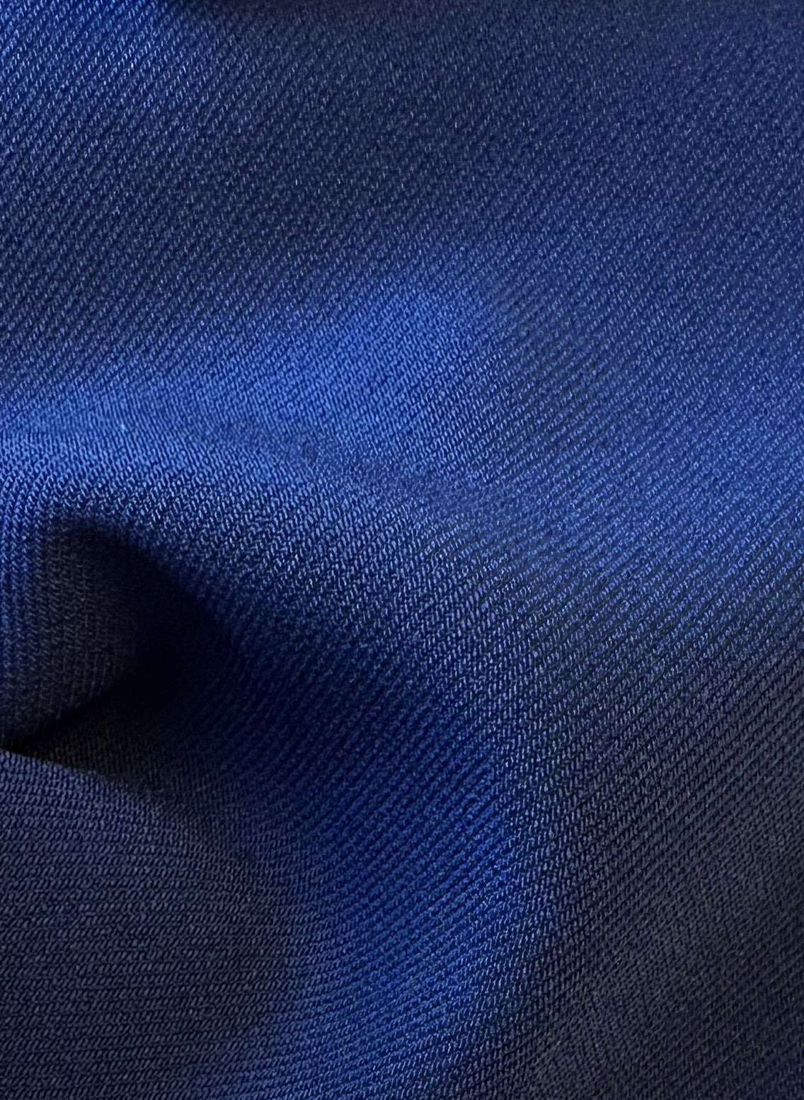 Oxford Blue Heavyweight Stretch Satin - Dynasty