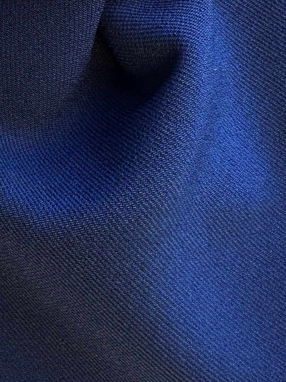 Oxford Blue Heavyweight Stretch Satin - Dynasty