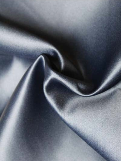 Navy Polyester Duchess Satin - Scenery (P40)