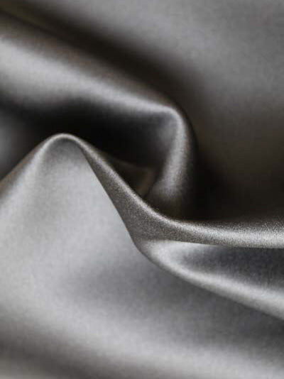 Charcoal Polyester Duchess Satin - P42