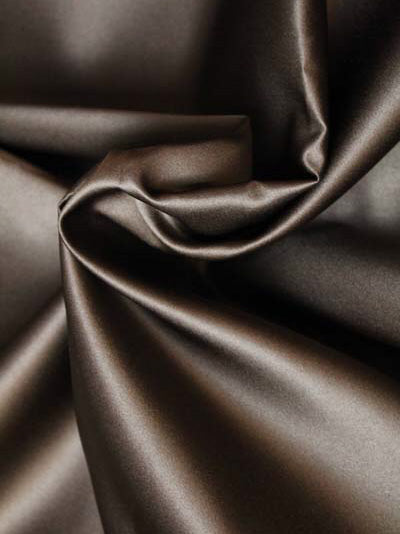 Chocolate Polyester Duchess Satin - P42